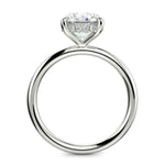 Load image into Gallery viewer, Ava Round Cut Pave Hidden Halo 4 Prong Engagement Ring Setting - Nivetta
