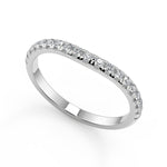 Load image into Gallery viewer, Averi French Pave Flush Fit 4 Prong Round Cut Diamond Engagement Ring - Nivetta
