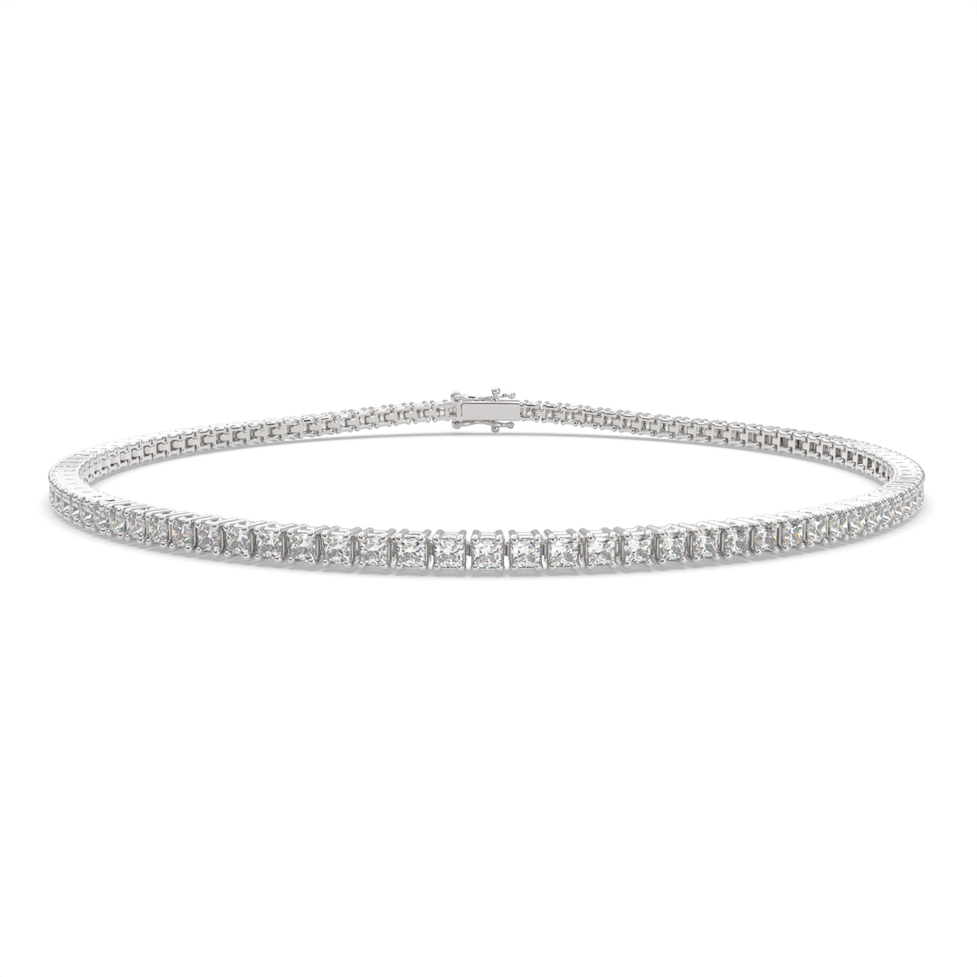 Seraphina Princess Cut Diamond Tennis Bracelet Prong Set (2 ctw)