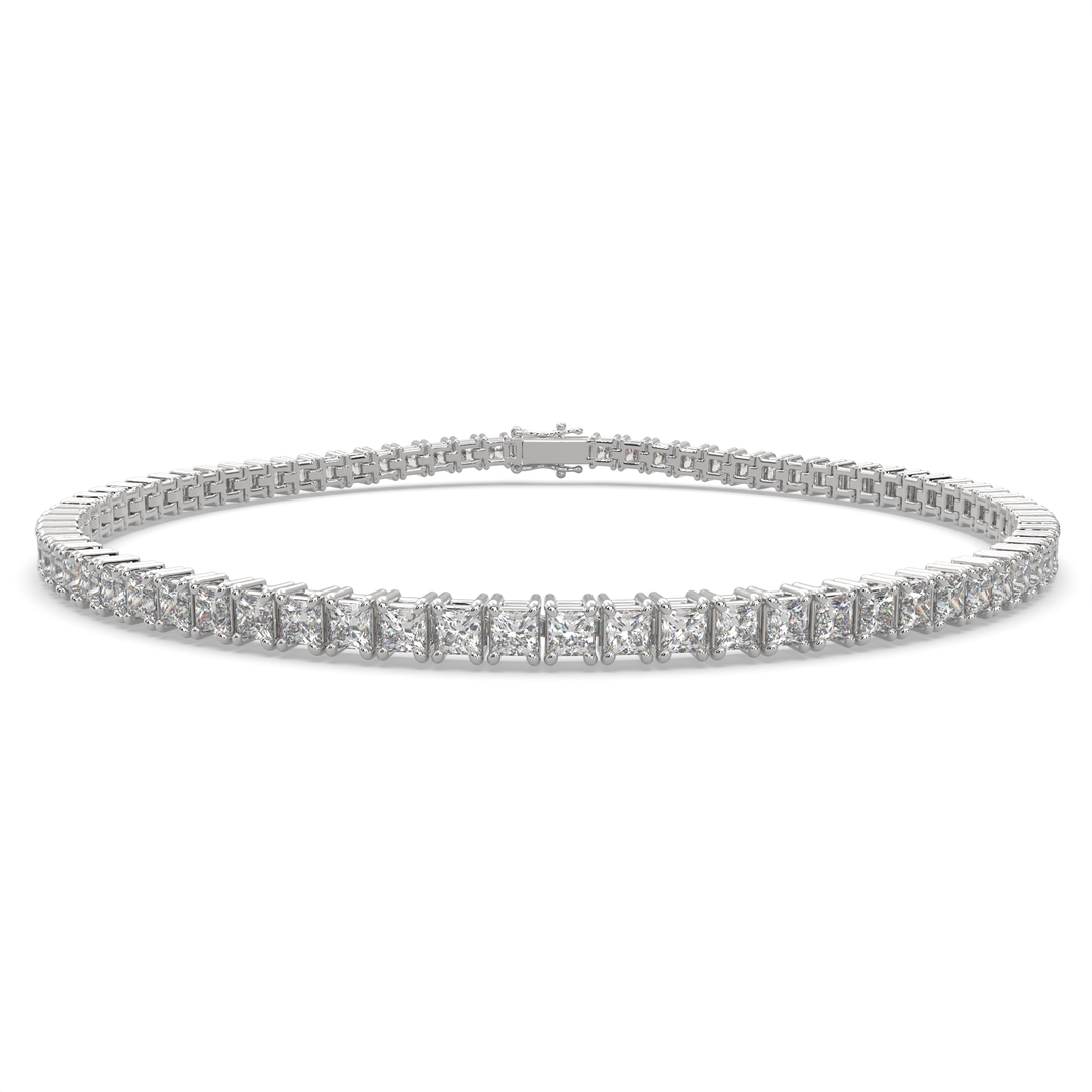 Marigold Princess Cut Diamond Tennis Bracelet Prong Set (4 ctw)