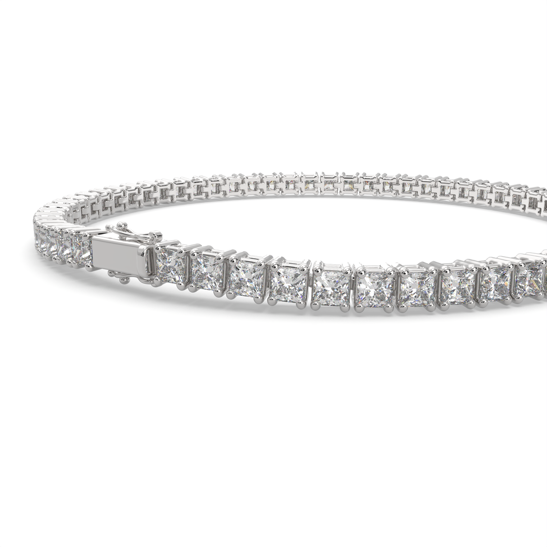 Thalassa Princess Cut Diamond Tennis Bracelet Prong Set (6 ctw)
