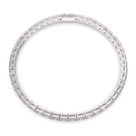Load image into Gallery viewer, Isabeau Emerald Cut Diamond Tennis Bracelet Prong Set (8 ctw)
