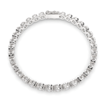 Load image into Gallery viewer, Melusine Round Cut Diamond Tennis Bracelet Milgrain Bezel (6 ctw)
