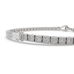 Load image into Gallery viewer, Amaryllis Round Cut Diamond Tennis Bracelet Buckle Clasp (2 ctw)
