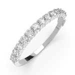 Load image into Gallery viewer, Amaranta Round Cut Diamond Bangle Bracelet Shared Prong Hinged (8 ctw)
