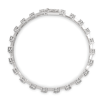 Load image into Gallery viewer, Brunhilde Round Cut Diamond Tennis Bracelet Prong Set (6 ctw)
