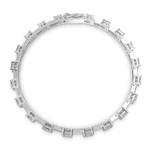 Load image into Gallery viewer, Viridiana Princess Cut Diamond Tennis Bracelet Prong Set (8 ctw)
