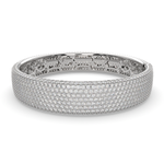 Load image into Gallery viewer, Claretta Round Cut Diamond Bangle Bracelet Pave set (15 ctw)
