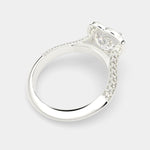 Load image into Gallery viewer, Beatrice Heart Cut Halo Pave Knife Edge Milgrain  Engagement Ring Setting - Nivetta
