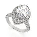 Load image into Gallery viewer, Beatrice Marquise Cut Halo Pave Knife Edge Milgrain  Engagement Ring Setting - Nivetta
