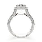 Load image into Gallery viewer, Beatrice Marquise Cut Halo Pave Knife Edge Milgrain  Engagement Ring Setting - Nivetta
