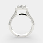 Load image into Gallery viewer, Beatrice Marquise Cut Halo Pave Knife Edge Milgrain  Engagement Ring Setting - Nivetta
