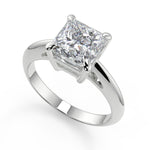 Load image into Gallery viewer, Bethany 4 Prong Solitaire Princess Cut Diamond Engagement Ring - Nivetta

