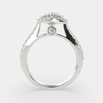Load image into Gallery viewer, Bianca Heart Cut Halo Pave Engagement Ring Setting - Nivetta
