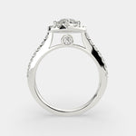 Load image into Gallery viewer, Bianca Marquise Cut Halo Pave Engagement Ring Setting - Nivetta
