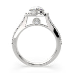 Load image into Gallery viewer, Bianca Pear Cut Halo Pave Engagement Ring Setting - Nivetta
