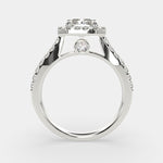 Load image into Gallery viewer, Bianca Radiant Cut Halo Pave Engagement Ring Setting - Nivetta
