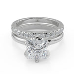 Load image into Gallery viewer, Brianna 6 Prong Solitaire Princess Cut Diamond Engagement Ring - Nivetta
