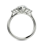 Load image into Gallery viewer, Brisa Pear Cut Pave Cluster 4 Prong Engagement Ring Setting - Nivetta
