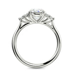 Load image into Gallery viewer, Brisa Round Cut Pave Cluster 4 Prong Engagement Ring Setting - Nivetta

