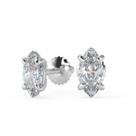 Load image into Gallery viewer, Brooke Marquise Cut Earrings Stud - Nivetta
