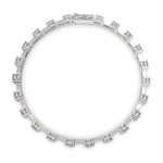 Load image into Gallery viewer, Brunhilde Round Cut Diamond Tennis Bracelet Prong Set (6 ctw) - Nivetta
