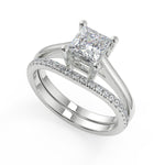 Load image into Gallery viewer, Caitlyn Four Prong Princess Cut Diamond Engagement Ring - Nivetta
