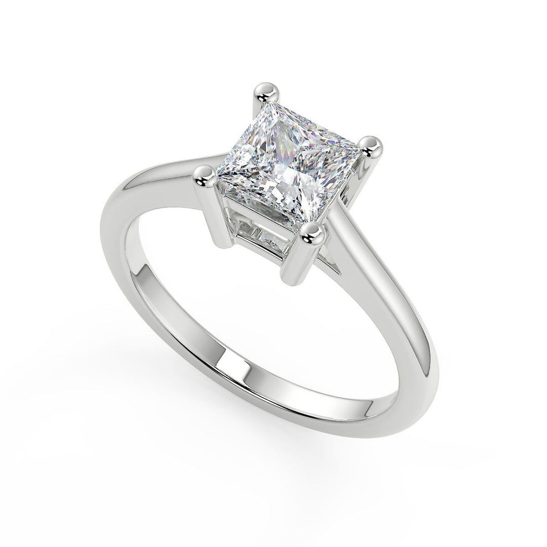 Caitlyn Four Prong Princess Cut Diamond Engagement Ring - Nivetta