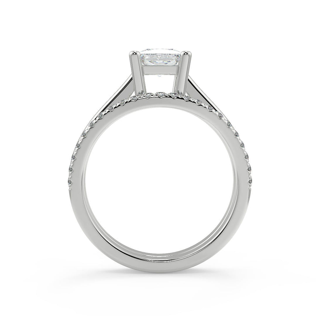 Caitlyn Four Prong Princess Cut Diamond Engagement Ring - Nivetta