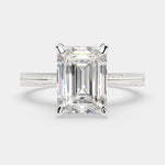 Load image into Gallery viewer, Camilla Emerald Cut Solitaire Engagement Ring Setting - Nivetta
