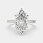 Load image into Gallery viewer, Camilla Marquise Cut Solitaire Engagement Ring Setting - Nivetta
