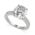 Load image into Gallery viewer, Camilla Oval Cut Solitaire Engagement Ring Setting - Nivetta
