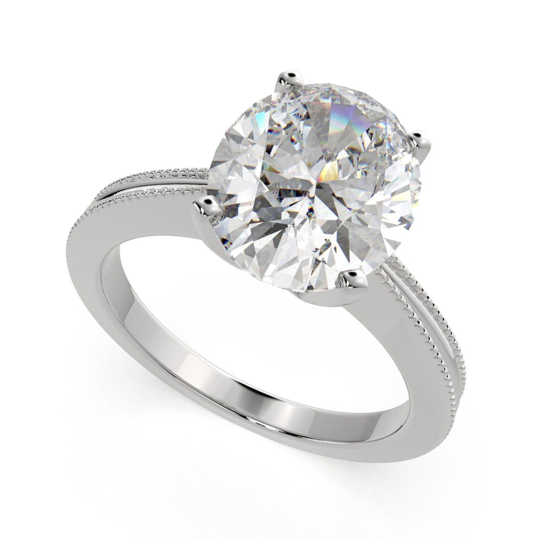 Camilla Oval Cut Solitaire Engagement Ring Setting - Nivetta