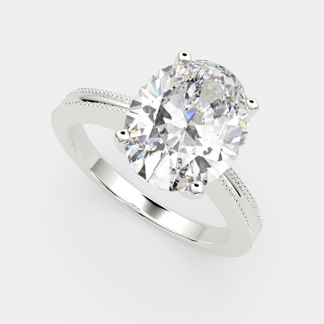 Camilla Oval Cut Solitaire Engagement Ring Setting - Nivetta