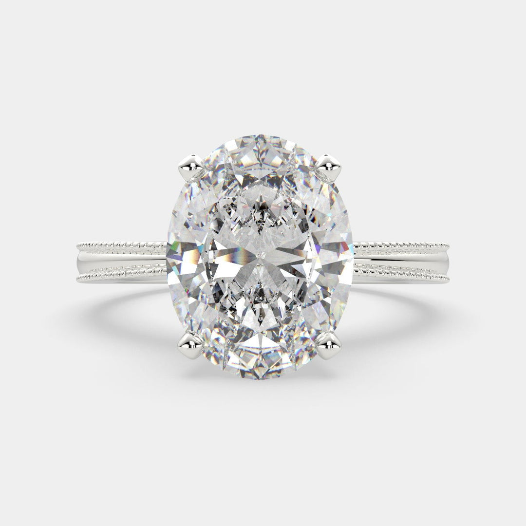 Camilla Oval Cut Solitaire Engagement Ring Setting - Nivetta