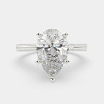 Load image into Gallery viewer, Camilla Pear Cut Solitaire Engagement Ring Setting - Nivetta
