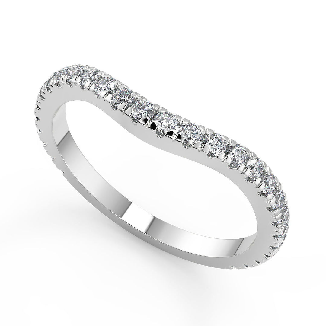 Carolina Micro French Pave Classic Princess Cut Engagement Ring - Nivetta
