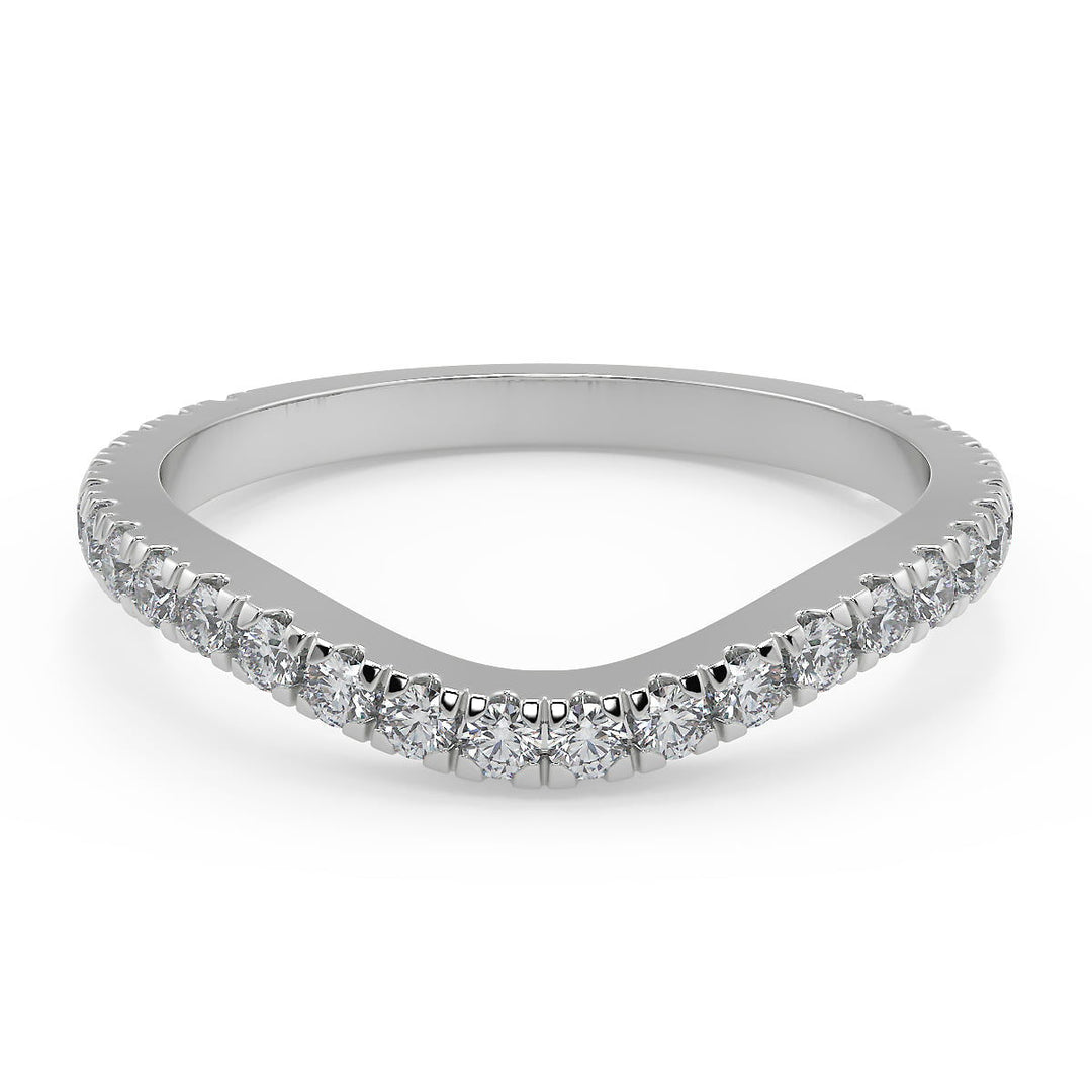 Carolina Micro French Pave Classic Princess Cut Engagement Ring - Nivetta