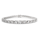 Load image into Gallery viewer, Cassiopeia Round Cut Diamond Tennis Bracelet S-Link (6 ctw) - Nivetta
