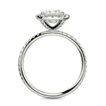 Load image into Gallery viewer, Catalina Cushion Cut Pave Halo 4 Prong Claw Set Engagement Ring - Nivetta
