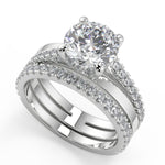Load image into Gallery viewer, Caylee Promise Pave Round Cut Diamond Engagement Ring - Nivetta
