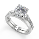 Load image into Gallery viewer, Caylee Promise Pave Round Cut Diamond Engagement Ring - Nivetta
