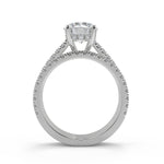Load image into Gallery viewer, Caylee Promise Pave Round Cut Diamond Engagement Ring - Nivetta
