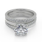 Load image into Gallery viewer, Caylee Promise Pave Round Cut Diamond Engagement Ring - Nivetta
