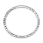 Load image into Gallery viewer, Celestia Princess Cut Diamond Tennis Bracelet Prong Set (10 ctw) - Nivetta
