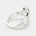 Load image into Gallery viewer, Celestina Marquise Cut Halo Pave Split Shank Engagement Ring Setting - Nivetta
