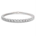 Load image into Gallery viewer, Cosima Round Cut Diamond Tennis Bracelet Prong Set (8 ctw) - Nivetta

