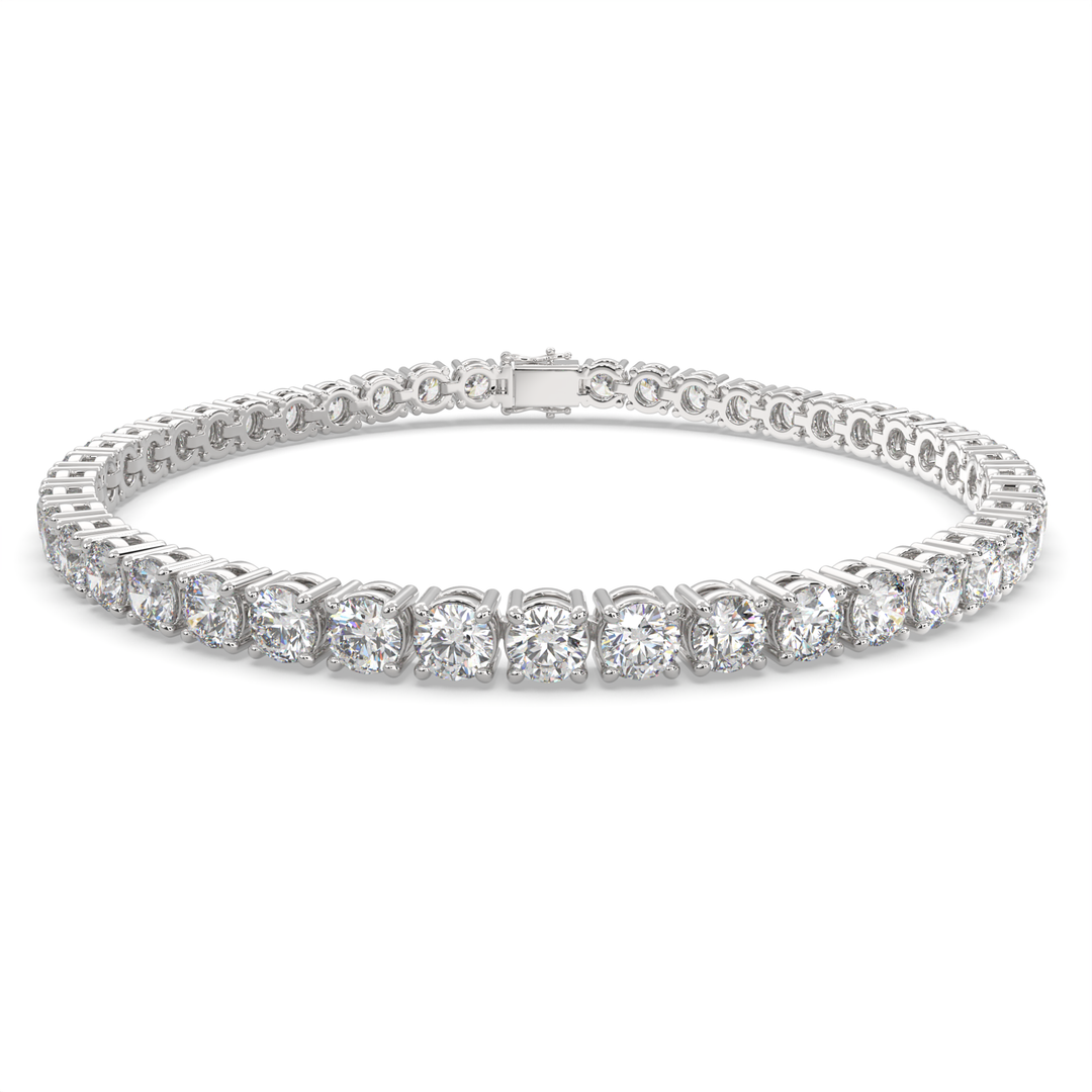 Cosima Round Cut Diamond Tennis Bracelet Prong Set (8 ctw) - Nivetta