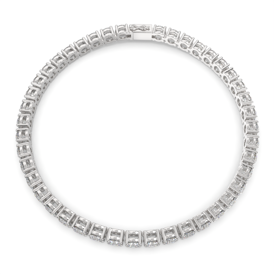 Cosima Round Cut Diamond Tennis Bracelet Prong Set (8 ctw) - Nivetta