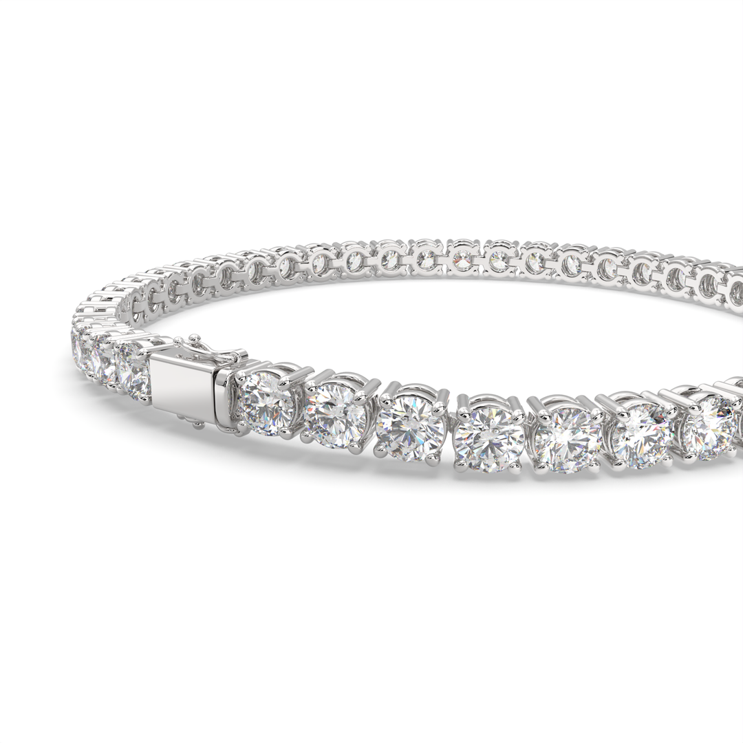 Cosima Round Cut Diamond Tennis Bracelet Prong Set (8 ctw) - Nivetta